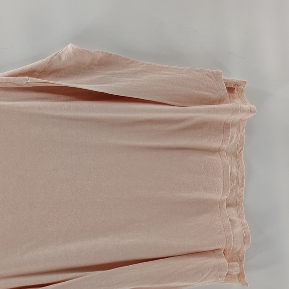 Lou & Grey Pullover Size Medium Light Peach Slub Tee Long Sleeve Oversized - Picture 3 of 6